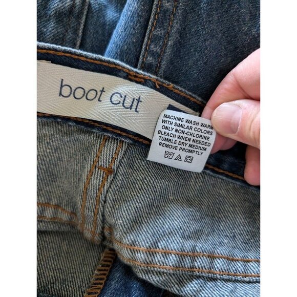 Gap Jeans Bootcut Women's Size 14 Vintage Y2K High Rise Dark Wash 34x30 - Picture 8 of 8